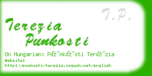 terezia punkosti business card